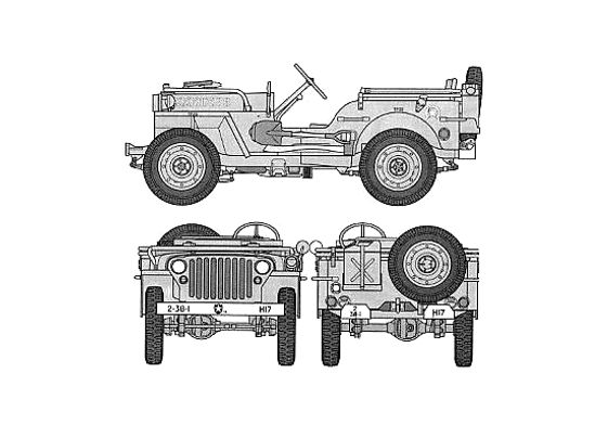 Download drawing Willys Jeep MB SUV 1941 in ai pdf png svg formats